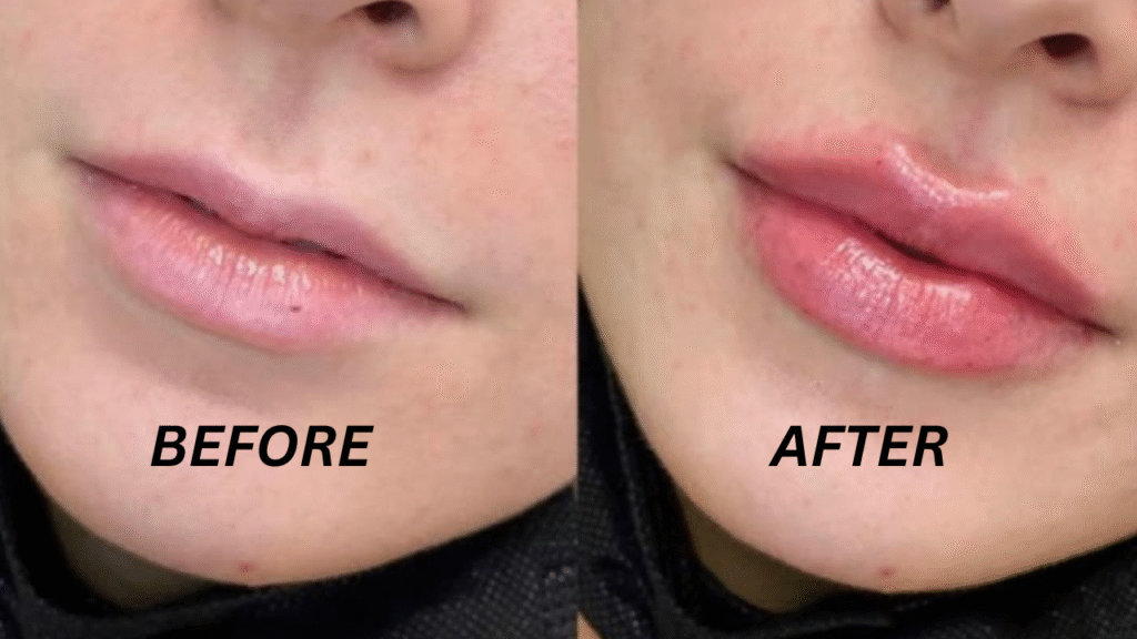 Lip Filler Before and After