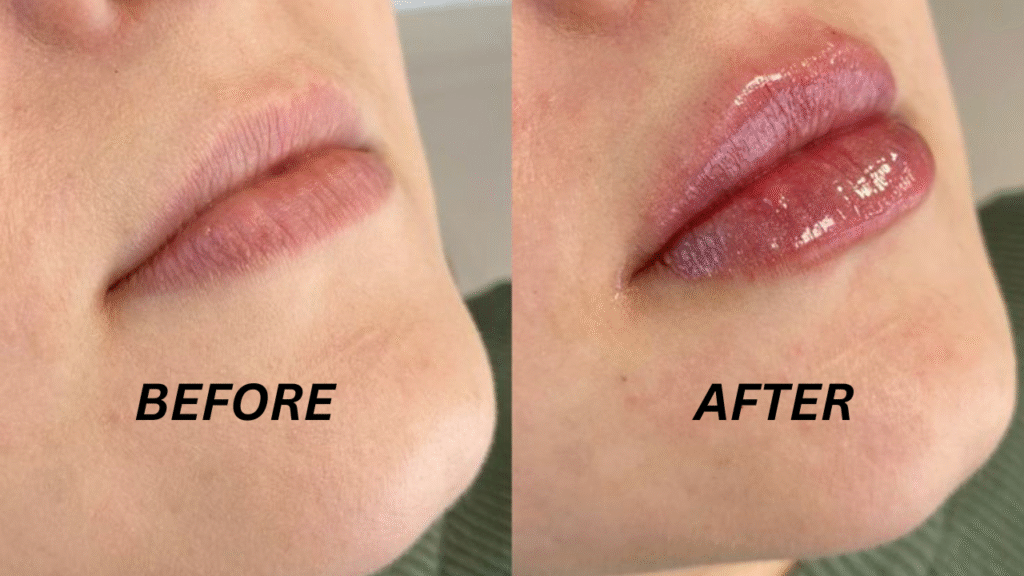 Lip Filler Before and After