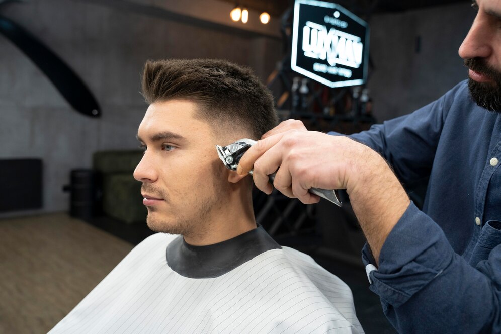 Swept Top with Skin Fade Haircut