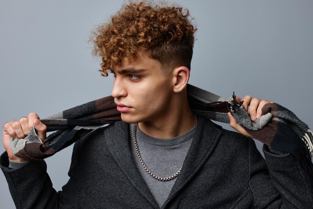 Top Curles And Smooth Sides