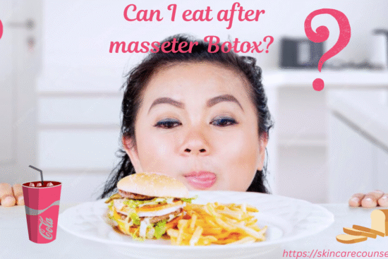 Can I eat after masseter Botox?