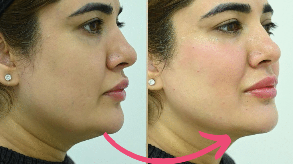 double chin botox before and after​