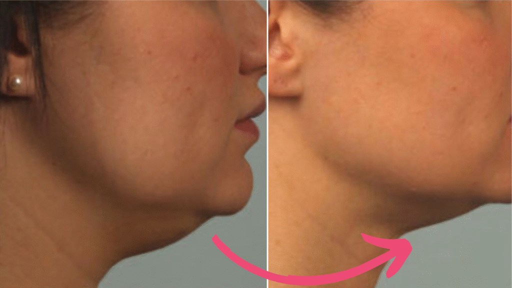 double chin botox before and after​