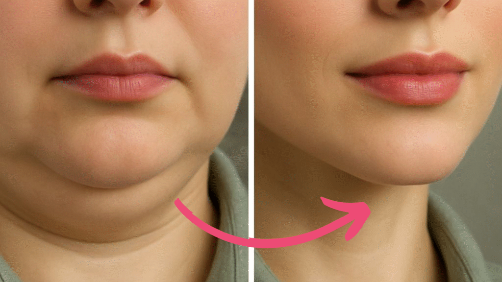 double chin botox before and after​